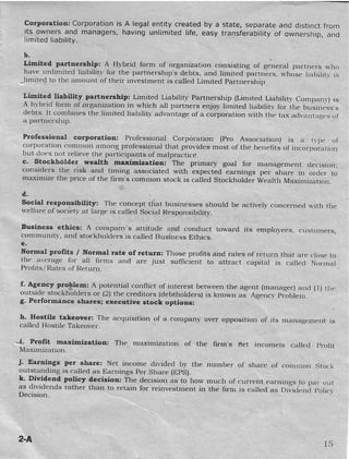 Chapter 1 solution  finance management