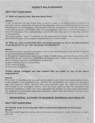 Chapter 1 solution  finance management