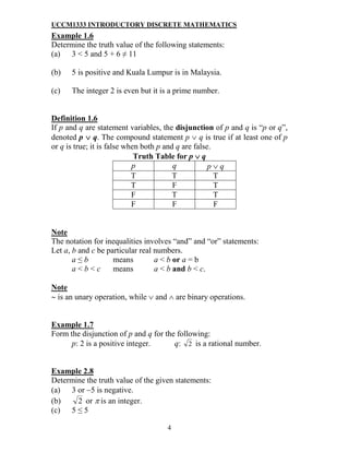 Chapter 1 Logic of Compound Statements | PDF