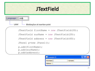 Chapter 1: Swing and AWT Presentation File Slides! | PPTX