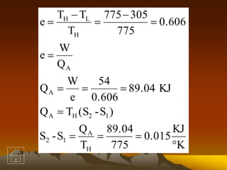 K
KJ
0.015
775
89.04
T
Q
S-S
)S-(STQ
KJ89.04
0.606
54
e
W
Q
Q
W
e
0.606
775
305775
T
TT
e
H
A
12
12HA
A
A
H
LH










 