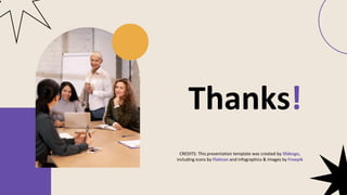 Slidesgo
Flaticon Freepik
CREDITS: This presentation template was created by Slidesgo,
including icons by Flaticon and infographics & images by Freepik
Thanks!
 