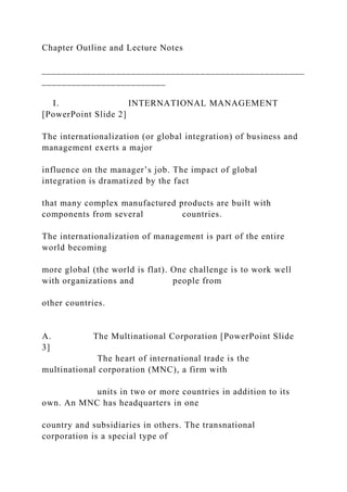 Chapter 1 THE MANAGER’S JOB [PowerPoint Slide 1] The p.docx