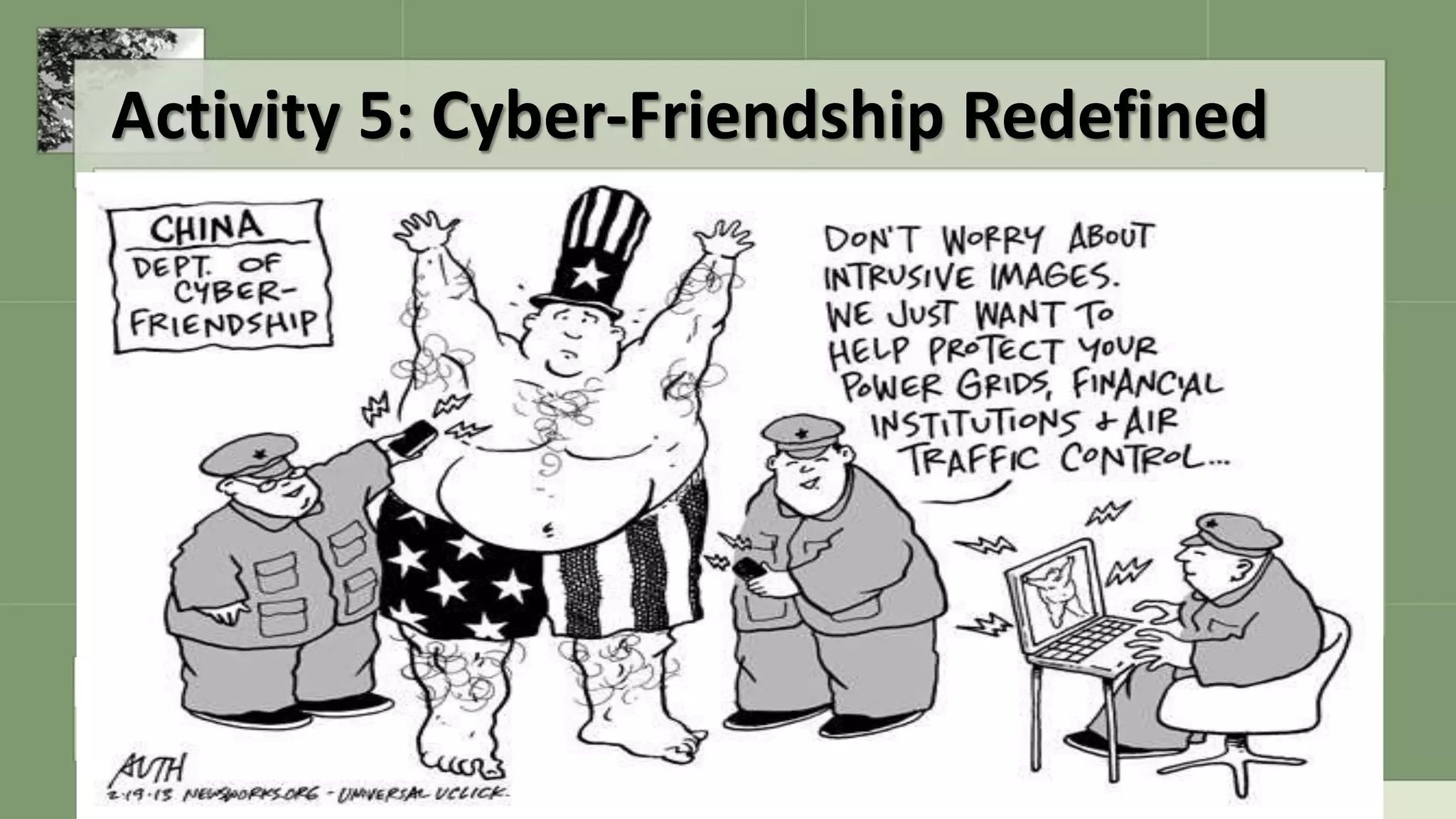 Activity 5: Cyber-Friendship Redefined
 