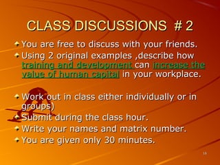 Hr Discussion Notes Examples Chapter 1 to 4 human resource management | PPT