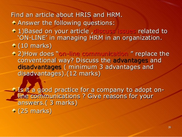 Human Resource Management (HRM) Articles
