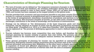 Chapter 1 Tourism Plan and Strategy (Tourism Planning and Development)