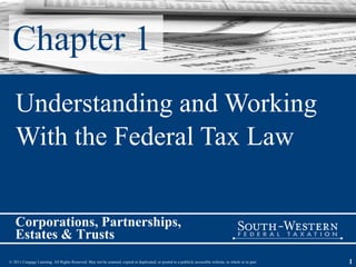 Chapter 1 Understanding and Working With the Federal Tax Law 