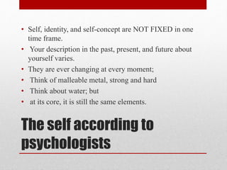 Understanding the Self: Psychological Perspectives