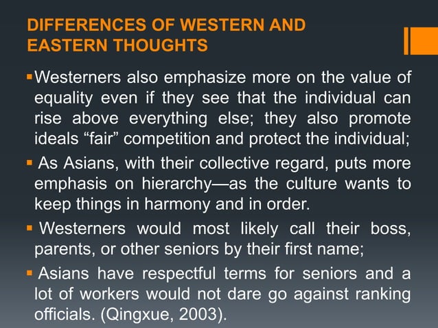 The Self in the Western and Eastern Thougghts | PPTX