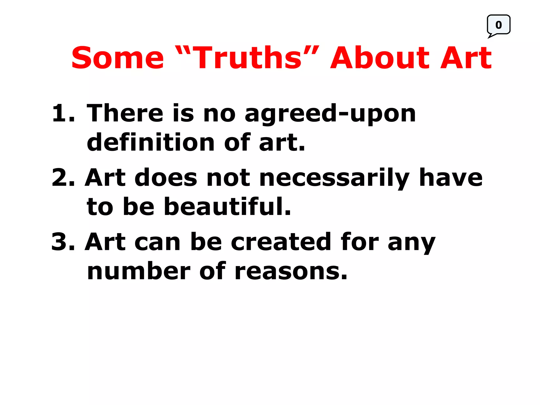 Chapter 1, What Is Art | PPT