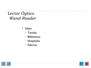 Lector Óptico   Wand Reader Usos Tiendas Bibliotecas Hospitales Fabricas 