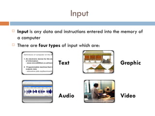 INPUT DEVICE | PPT | Computer Peripherals | Computing
