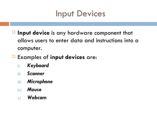 INPUT DEVICE | PPT image.