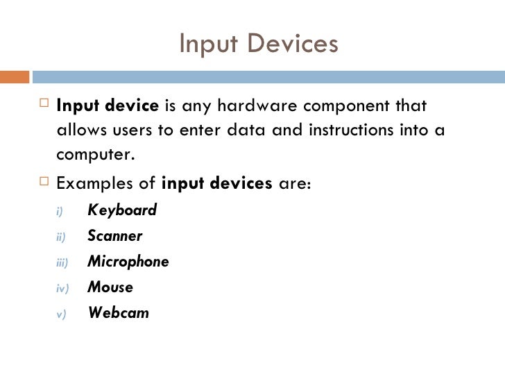 INPUT DEVICE