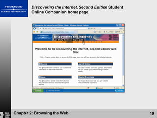 Discovering the Internet, Second Edition  Student Online Companion home page. 