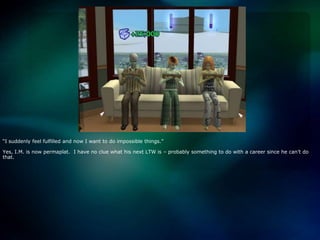 “I suddenly feel fulfilled and now I want to do impossible things.”Yes, I.M. is now permaplat.  I have no clue what his next LTW is – probably something to do with a career since he can’t do that.  