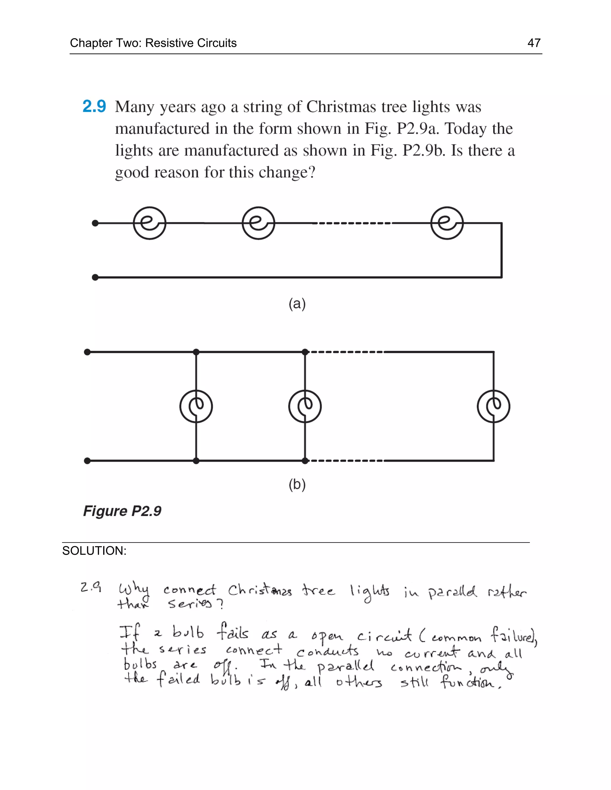 Chapter Two: Resistive Circuits   47




SOLUTION:
 