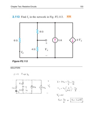 Chapter Two: Resistive Circuits   153




SOLUTION:
 
