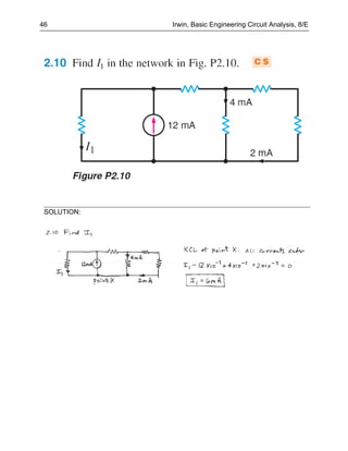46           Irwin, Basic Engineering Circuit Analysis, 8/E




 SOLUTION:
 