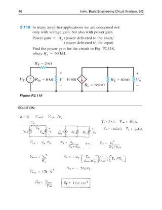 46          Irwin, Basic Engineering Circuit Analysis, 8/E




SOLUTION:
 
