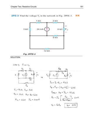 Chapter Two: Resistive Circuits   161




SOLUTION:
 