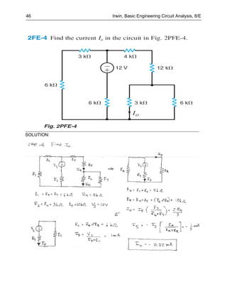 46          Irwin, Basic Engineering Circuit Analysis, 8/E




SOLUTION:
 