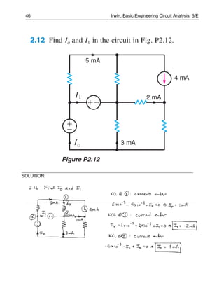 46         Irwin, Basic Engineering Circuit Analysis, 8/E




SOLUTION:
 