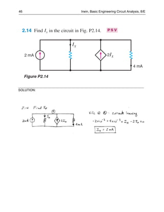 46          Irwin, Basic Engineering Circuit Analysis, 8/E




SOLUTION:
 