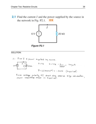 Chapter Two: Resistive Circuits   39




SOLUTION:
 