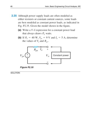 46          Irwin, Basic Engineering Circuit Analysis, 8/E




SOLUTION:
 