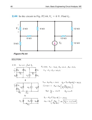 46           Irwin, Basic Engineering Circuit Analysis, 8/E




 SOLUTION:
 