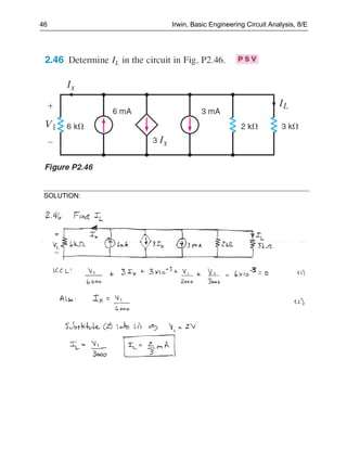 46           Irwin, Basic Engineering Circuit Analysis, 8/E




 SOLUTION:
 