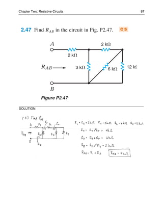 Chapter Two: Resistive Circuits   87




SOLUTION:
 