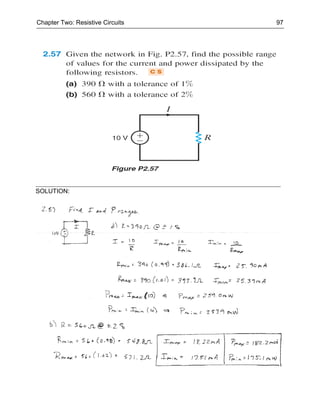 Chapter Two: Resistive Circuits   97




SOLUTION:
 