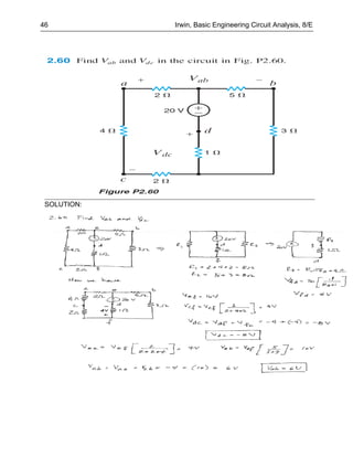 46           Irwin, Basic Engineering Circuit Analysis, 8/E




 SOLUTION:
 