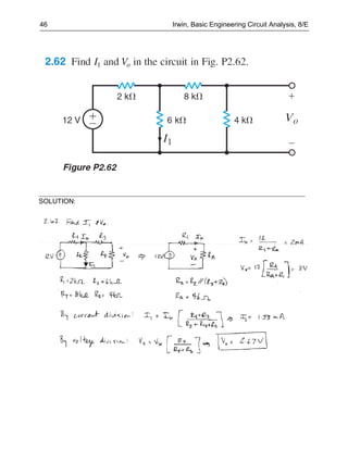 46          Irwin, Basic Engineering Circuit Analysis, 8/E




SOLUTION:
 
