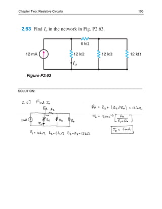 Chapter Two: Resistive Circuits   103




SOLUTION:
 