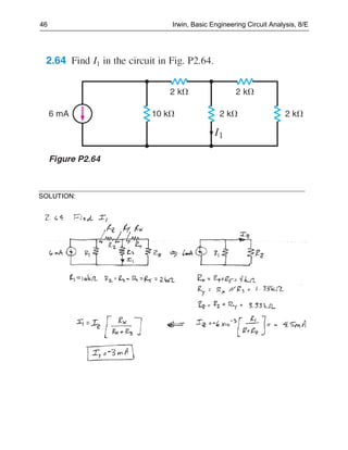 46          Irwin, Basic Engineering Circuit Analysis, 8/E




SOLUTION:
 