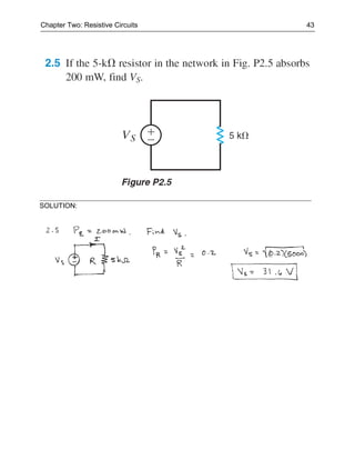 Chapter Two: Resistive Circuits   43




SOLUTION:
 