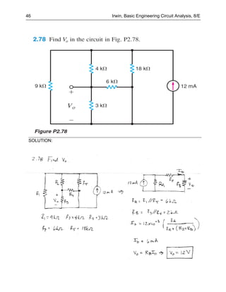 46           Irwin, Basic Engineering Circuit Analysis, 8/E




 SOLUTION:
 