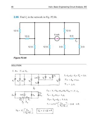 46          Irwin, Basic Engineering Circuit Analysis, 8/E




SOLUTION:
 