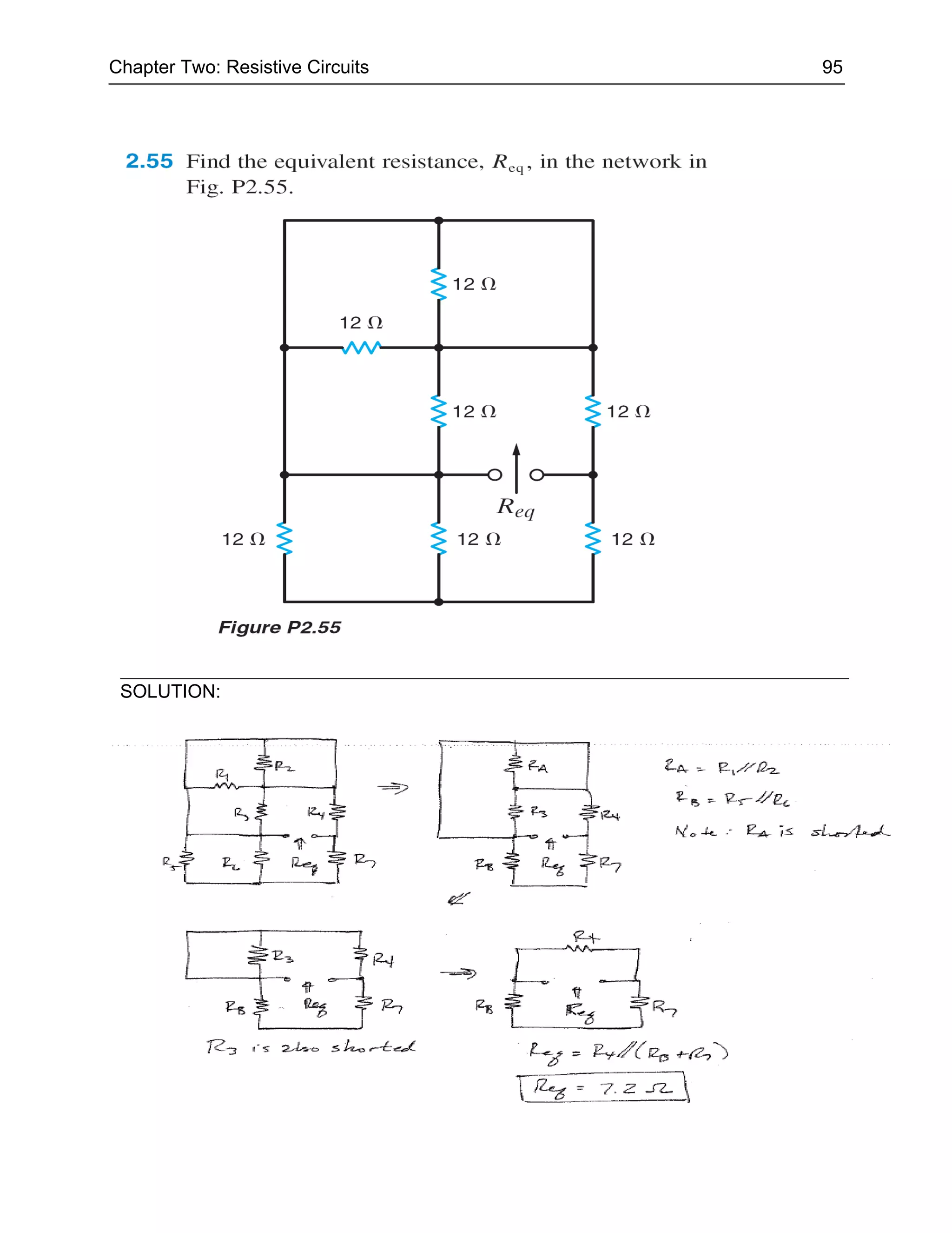 Chapter Two: Resistive Circuits   95




 SOLUTION:
 