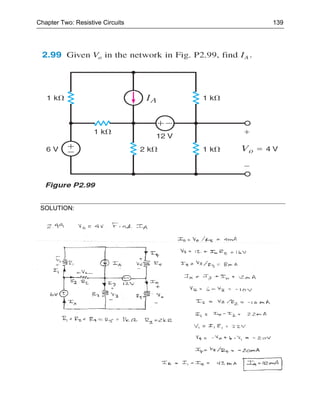 Chapter Two: Resistive Circuits   139




 SOLUTION:
 