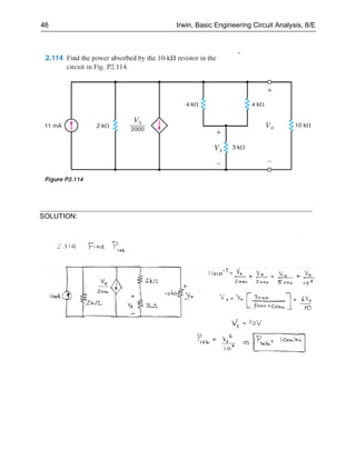 46          Irwin, Basic Engineering Circuit Analysis, 8/E




SOLUTION:
 