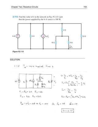Chapter Two: Resistive Circuits   155




SOLUTION:
 