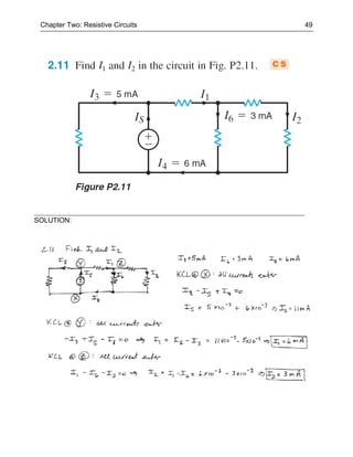 Chapter Two: Resistive Circuits   49




SOLUTION:
 