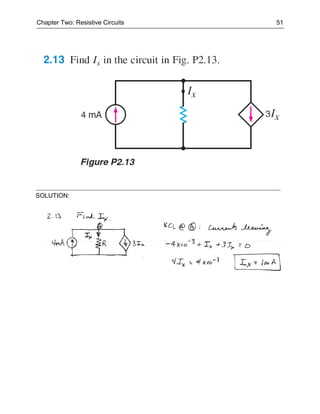 Chapter Two: Resistive Circuits   51




SOLUTION:
 