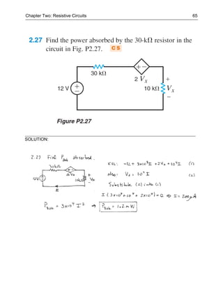 Chapter Two: Resistive Circuits   65




SOLUTION:
 