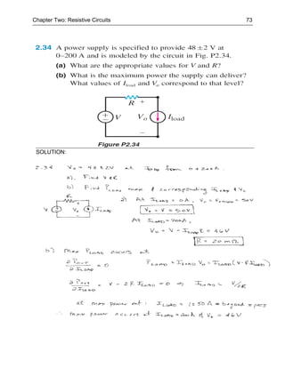 Chapter Two: Resistive Circuits   73




 SOLUTION:
 